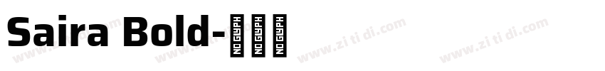 Saira Bold字体转换